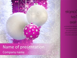 Card Balls Send PowerPoint Template