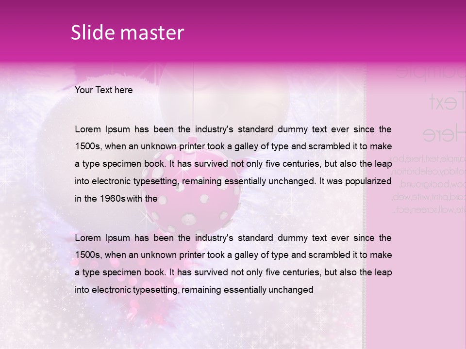 Card Balls Send PowerPoint Template