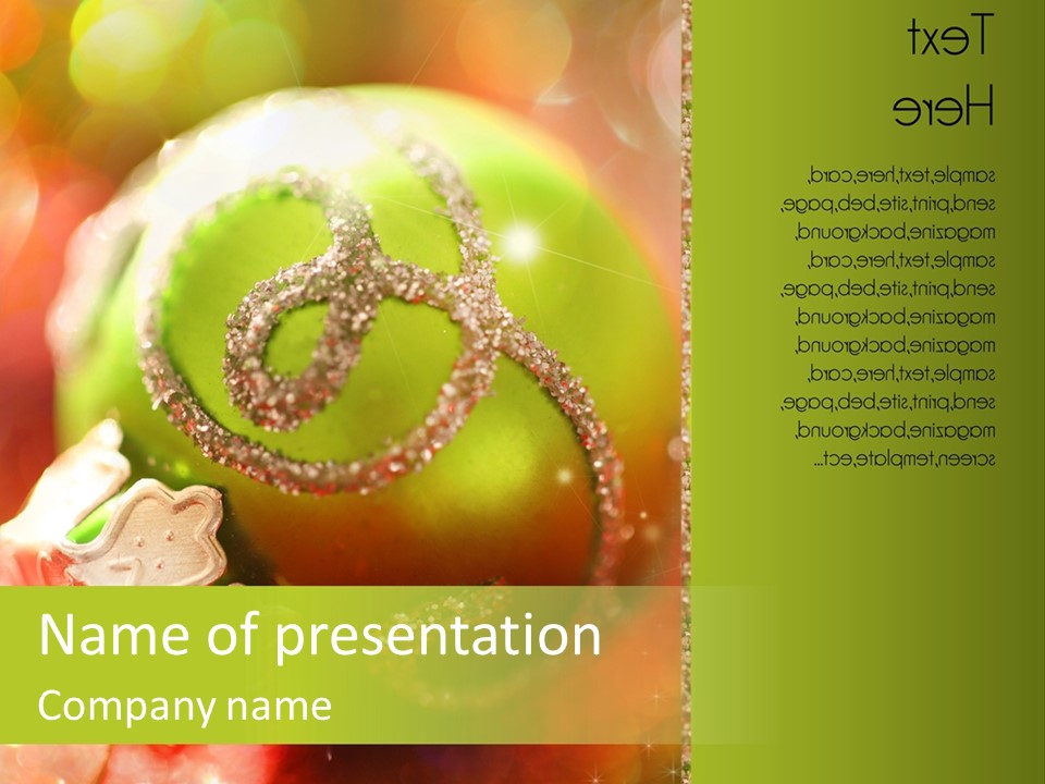 Tree Celebration Send PowerPoint Template