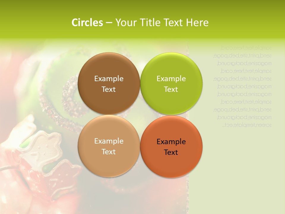 Tree Celebration Send PowerPoint Template