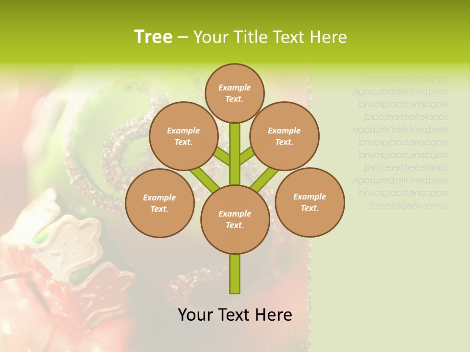 Tree Celebration Send PowerPoint Template