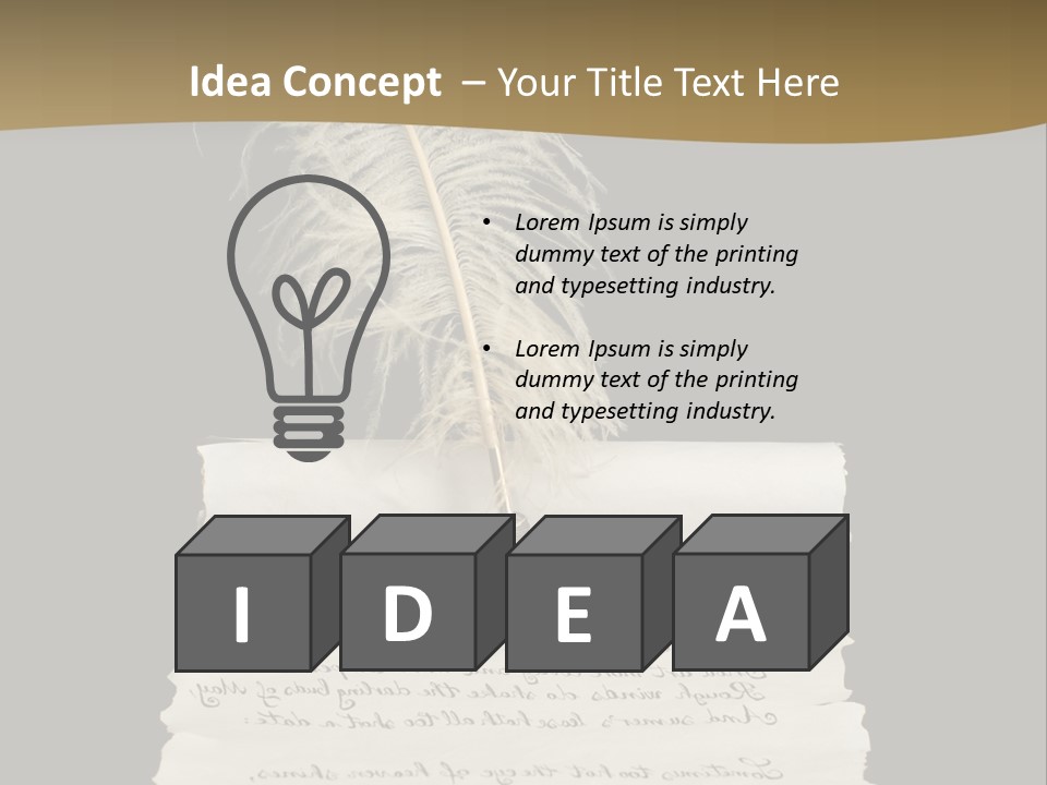 Closeup Focus Selective PowerPoint Template