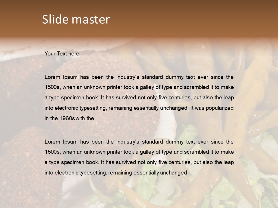 Arab Turkey Bakery PowerPoint Template