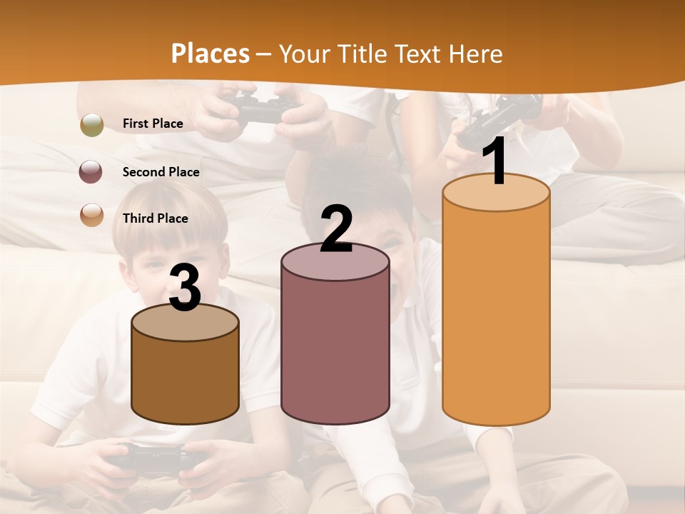 Mom Relaxing Dad PowerPoint Template