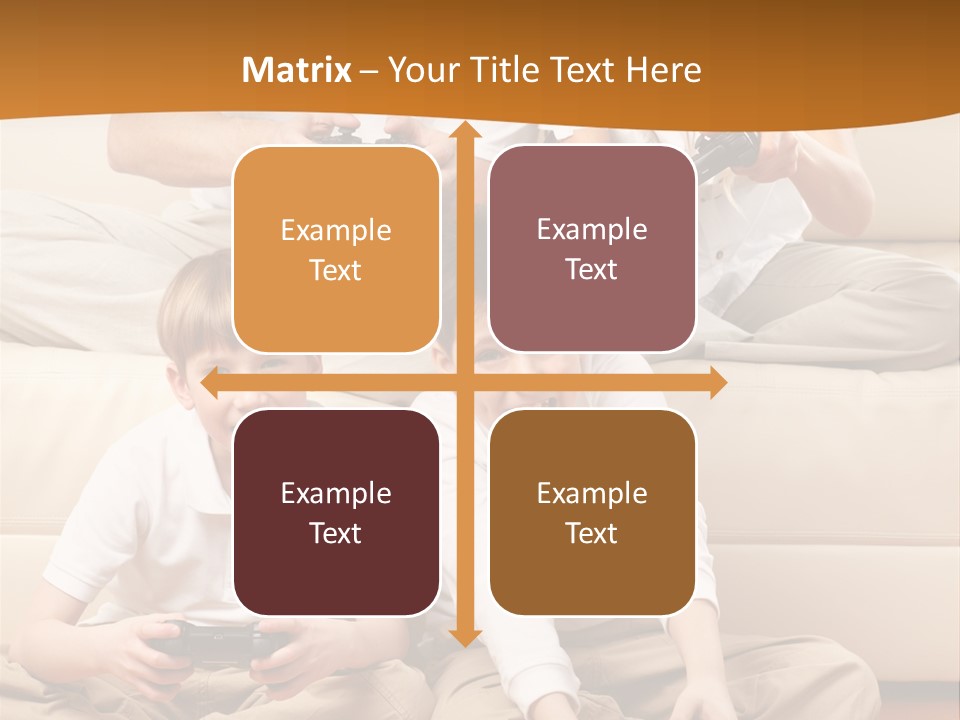 Mom Relaxing Dad PowerPoint Template