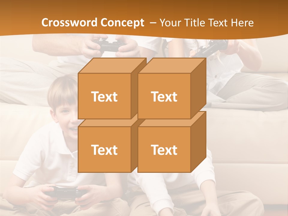 Mom Relaxing Dad PowerPoint Template