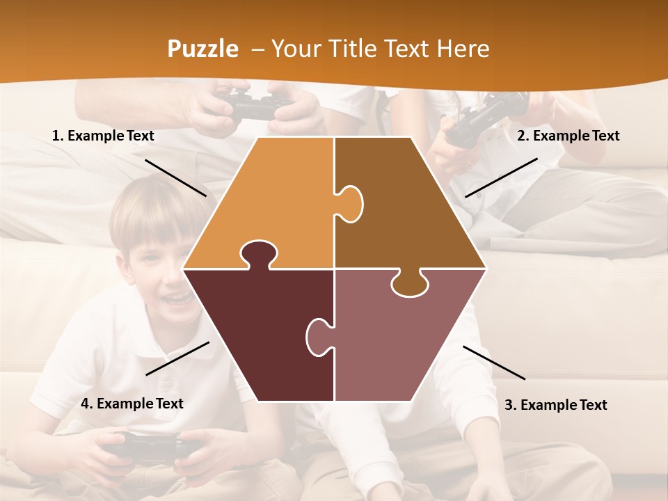 Mom Relaxing Dad PowerPoint Template