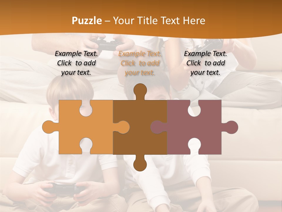 Mom Relaxing Dad PowerPoint Template