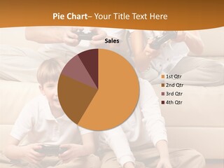 Mom Relaxing Dad PowerPoint Template