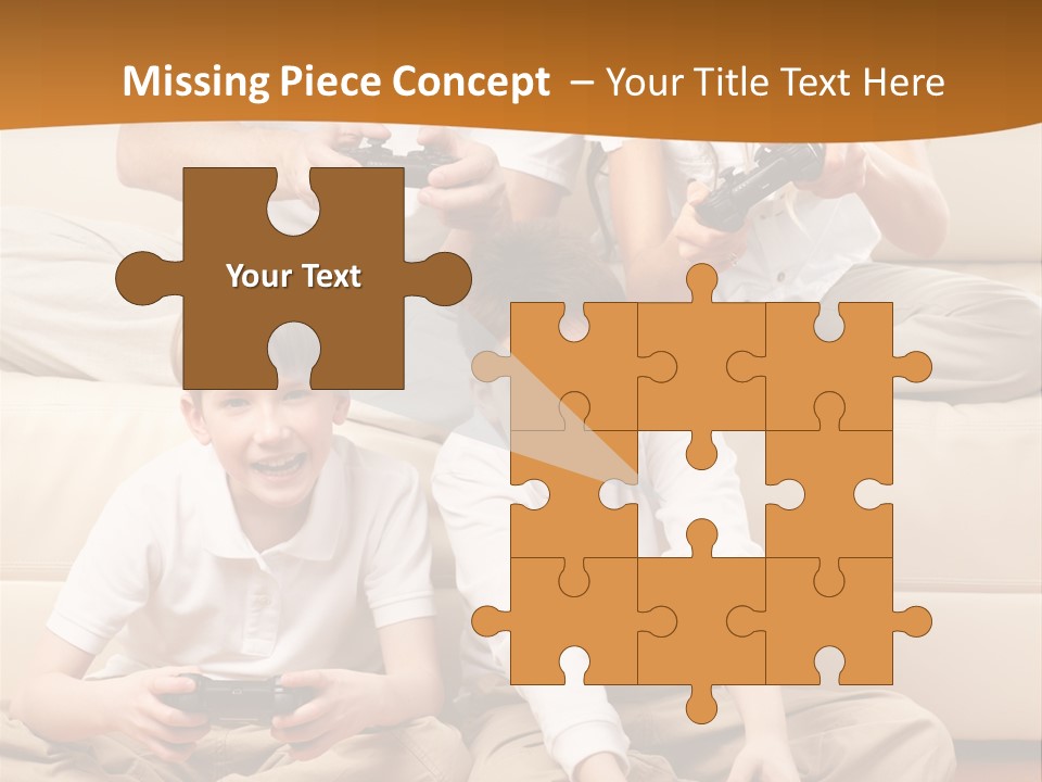 Mom Relaxing Dad PowerPoint Template