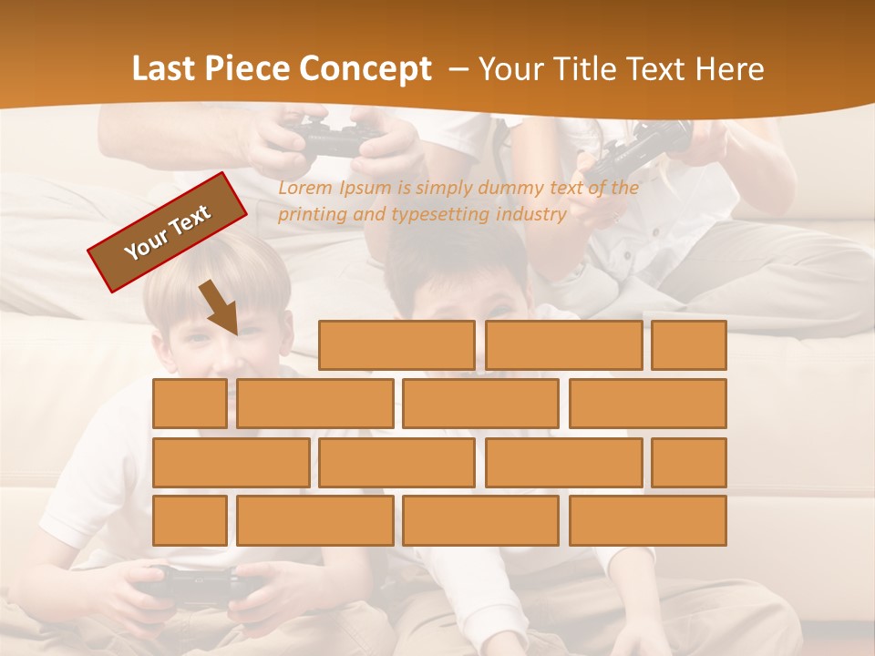 Mom Relaxing Dad PowerPoint Template