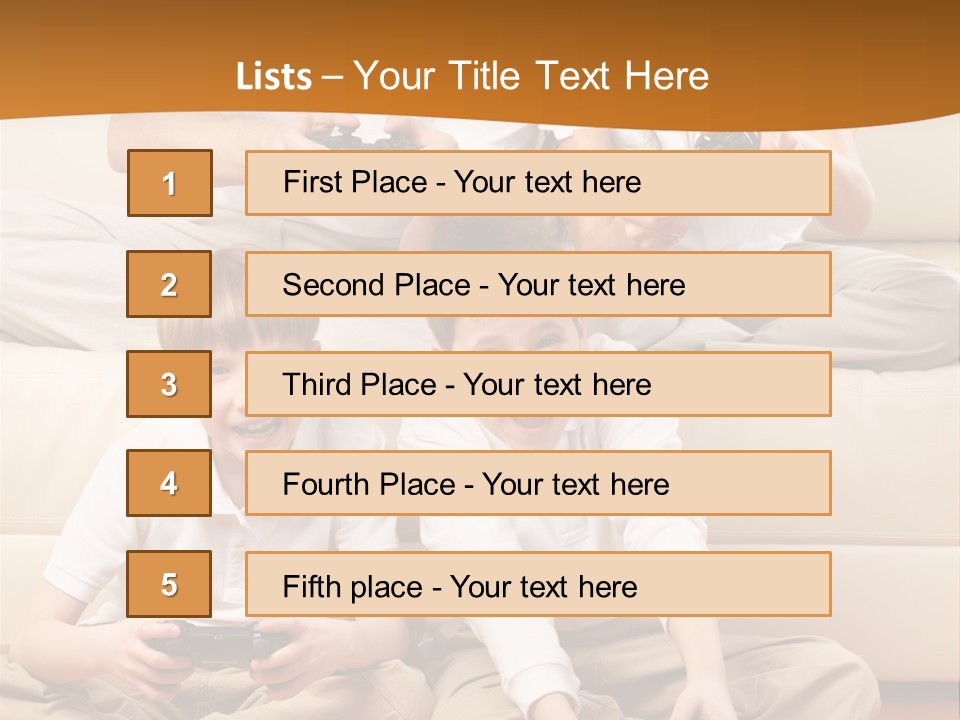 Mom Relaxing Dad PowerPoint Template