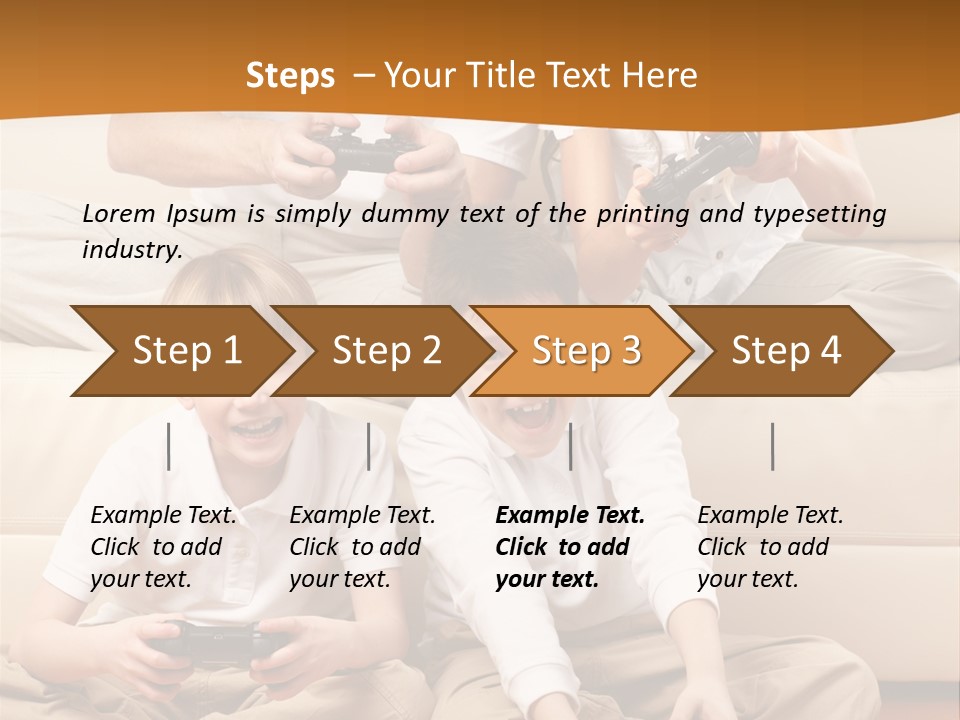 Mom Relaxing Dad PowerPoint Template