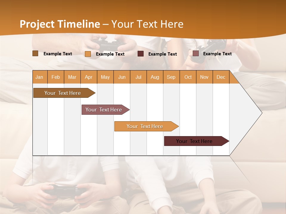 Mom Relaxing Dad PowerPoint Template