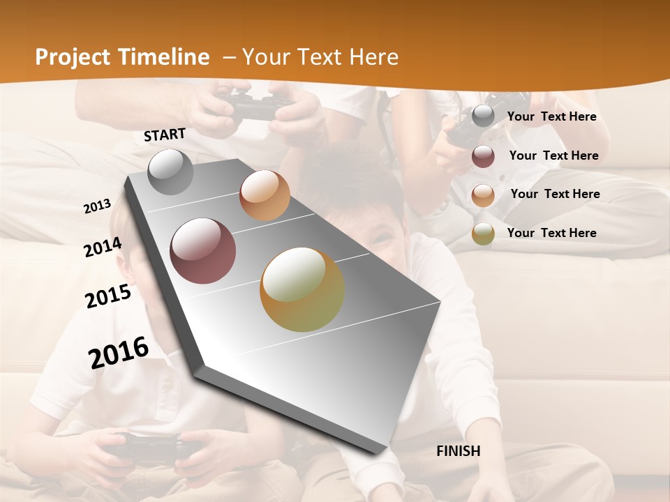 Mom Relaxing Dad PowerPoint Template