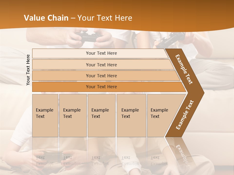 Mom Relaxing Dad PowerPoint Template