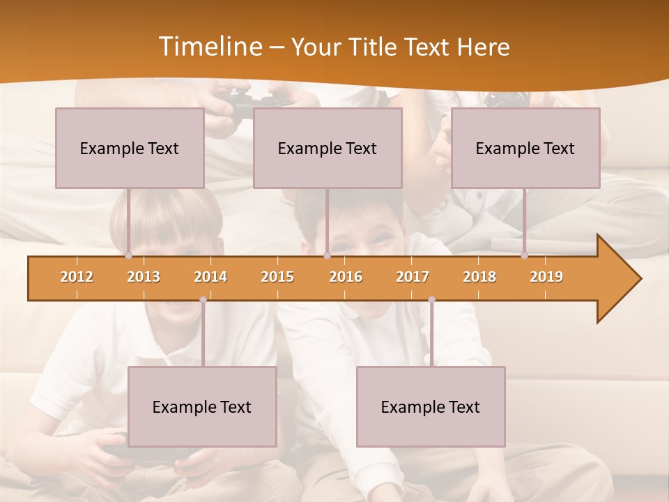 Mom Relaxing Dad PowerPoint Template