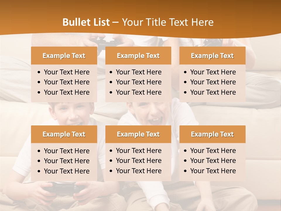 Mom Relaxing Dad PowerPoint Template