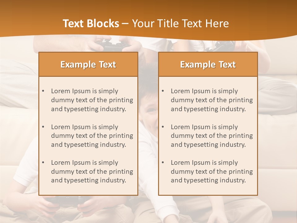 Mom Relaxing Dad PowerPoint Template