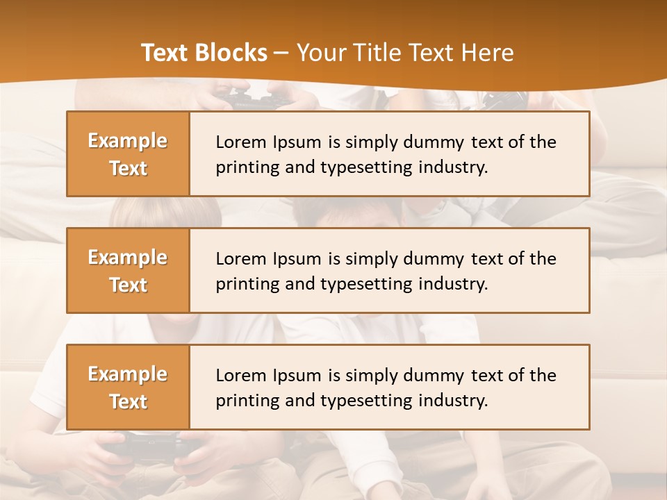 Mom Relaxing Dad PowerPoint Template