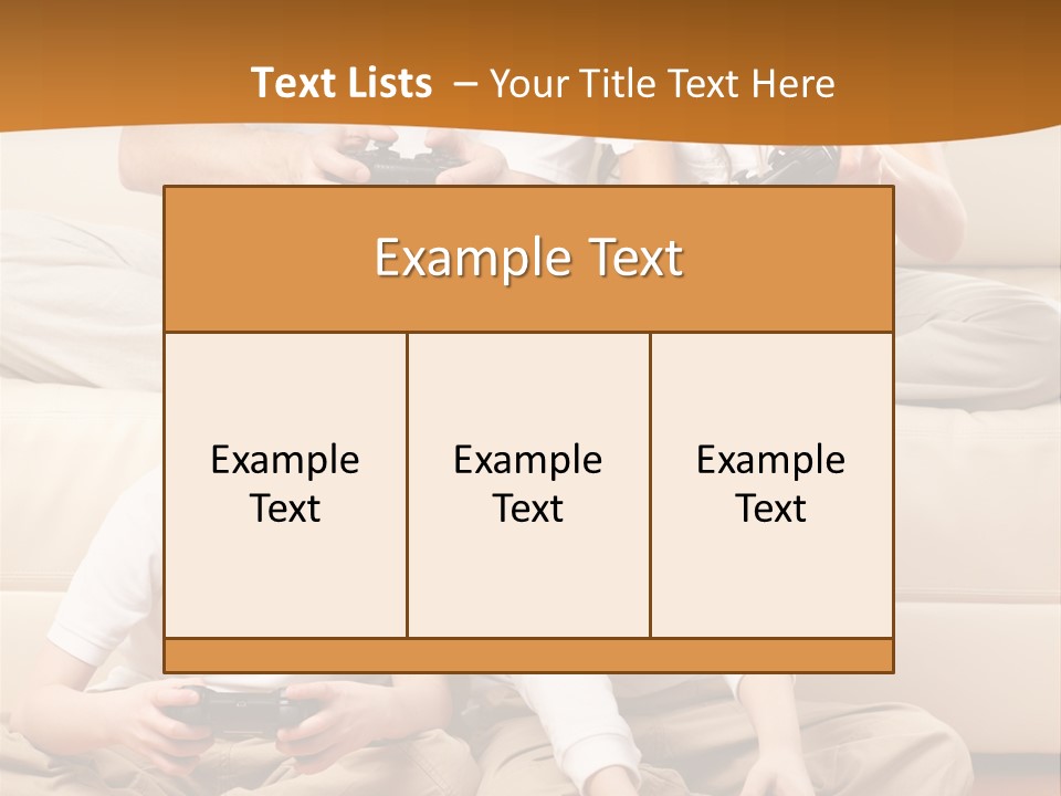 Mom Relaxing Dad PowerPoint Template