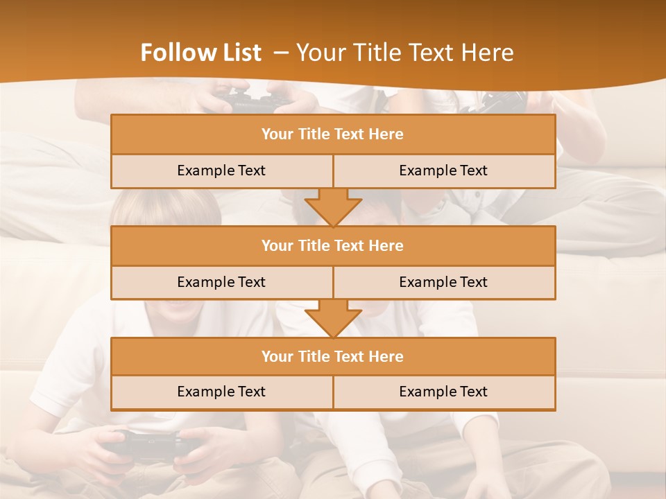 Mom Relaxing Dad PowerPoint Template