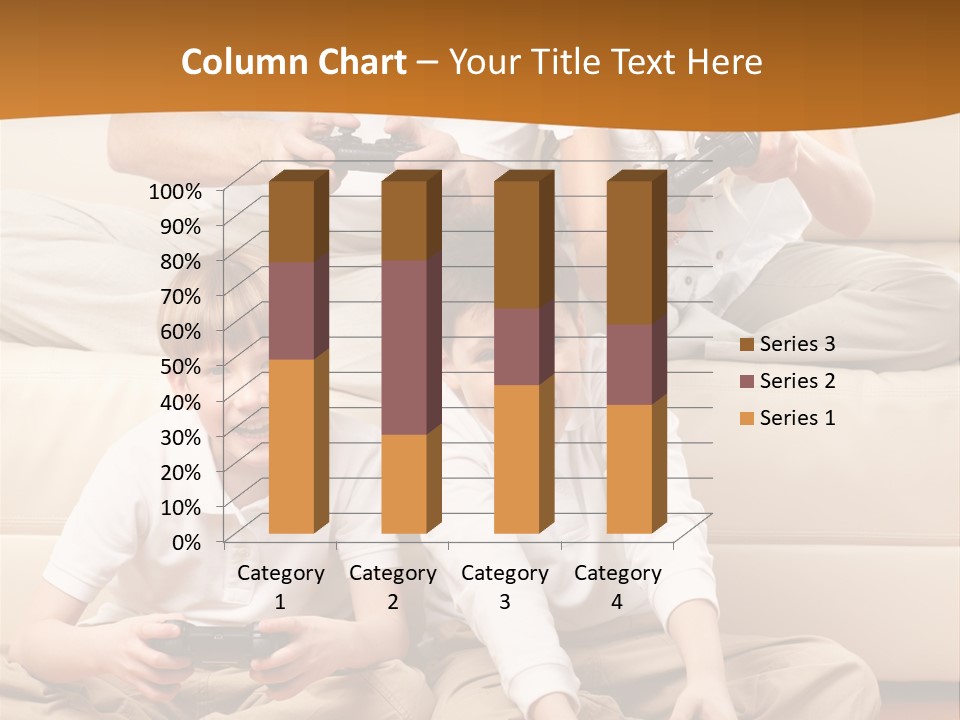 Mom Relaxing Dad PowerPoint Template