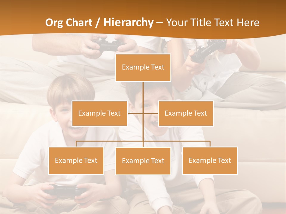 Mom Relaxing Dad PowerPoint Template