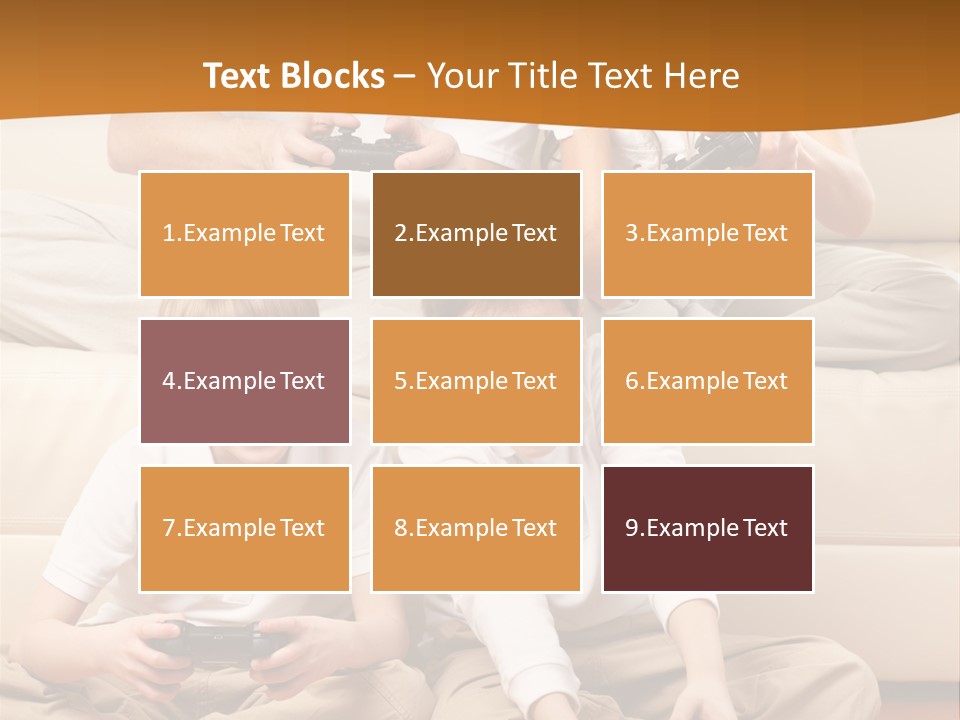 Mom Relaxing Dad PowerPoint Template