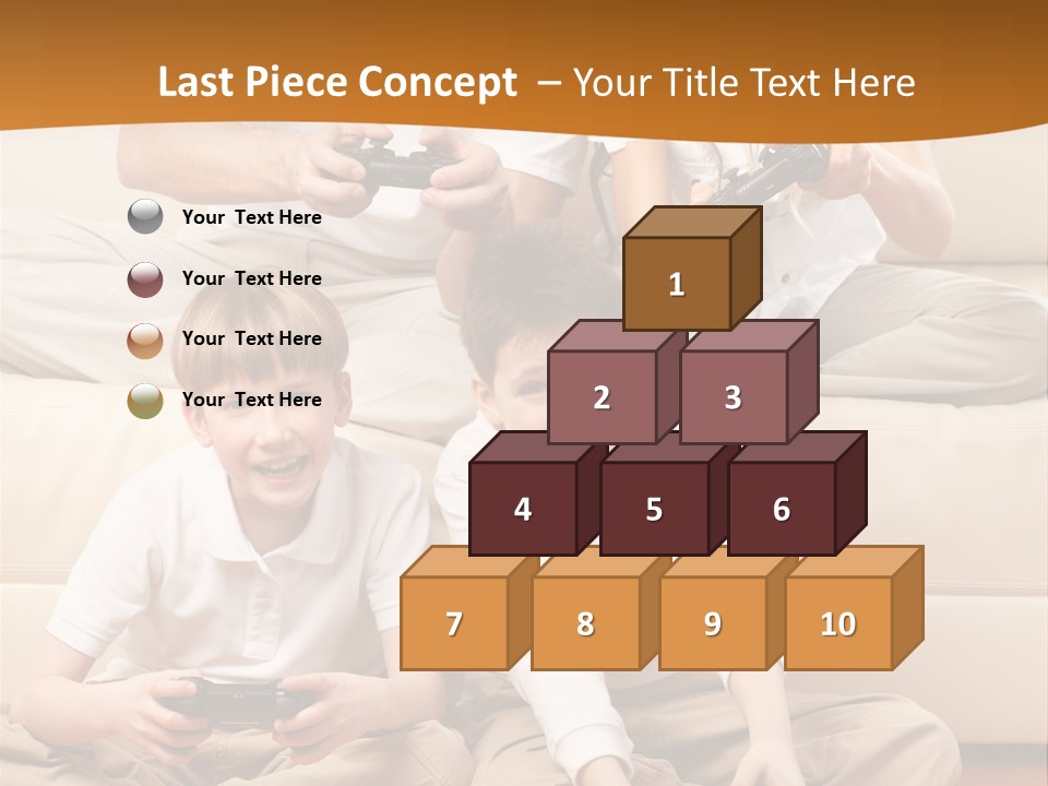 Mom Relaxing Dad PowerPoint Template