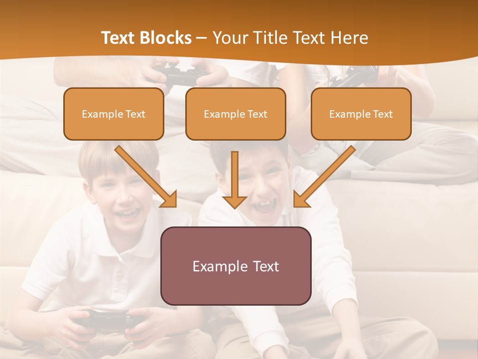Mom Relaxing Dad PowerPoint Template