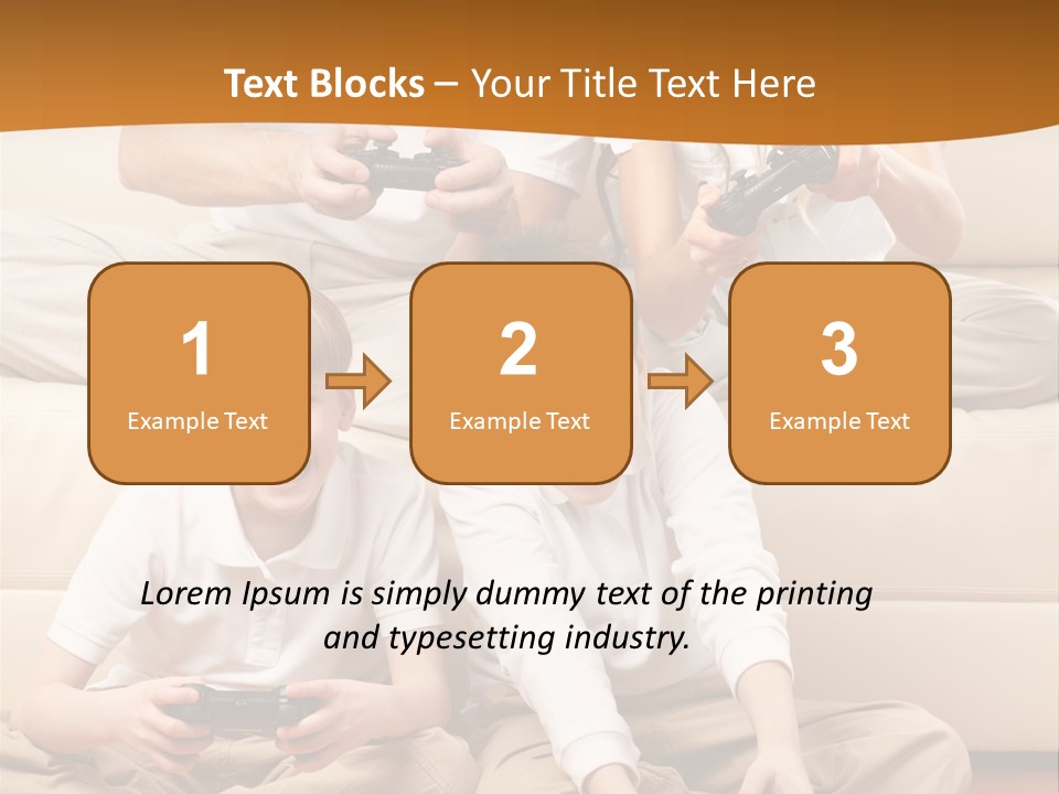 Mom Relaxing Dad PowerPoint Template