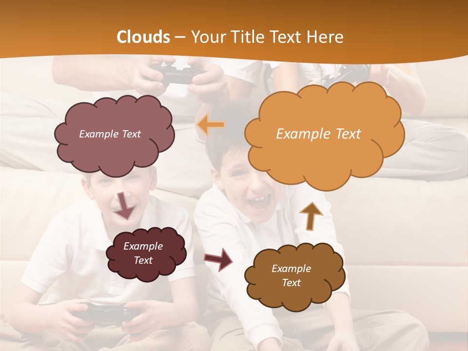 Mom Relaxing Dad PowerPoint Template