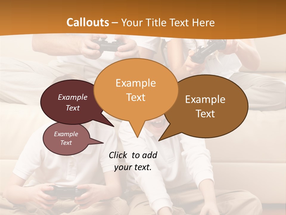 Mom Relaxing Dad PowerPoint Template