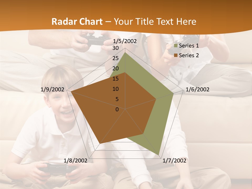Mom Relaxing Dad PowerPoint Template