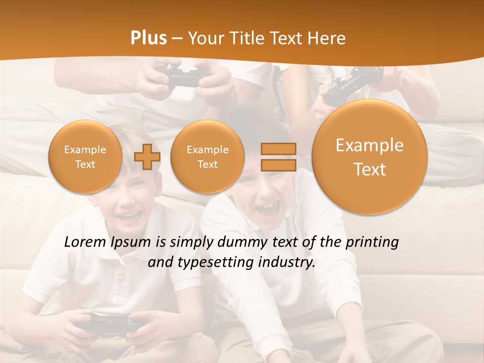 Mom Relaxing Dad PowerPoint Template