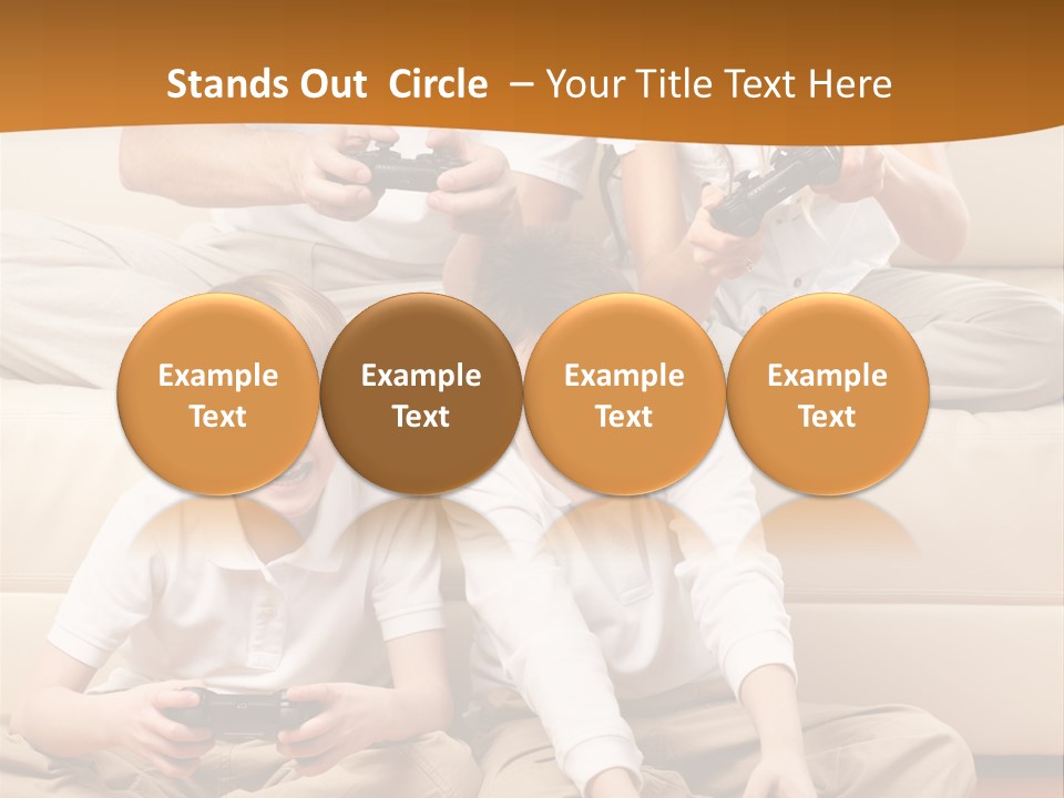 Mom Relaxing Dad PowerPoint Template