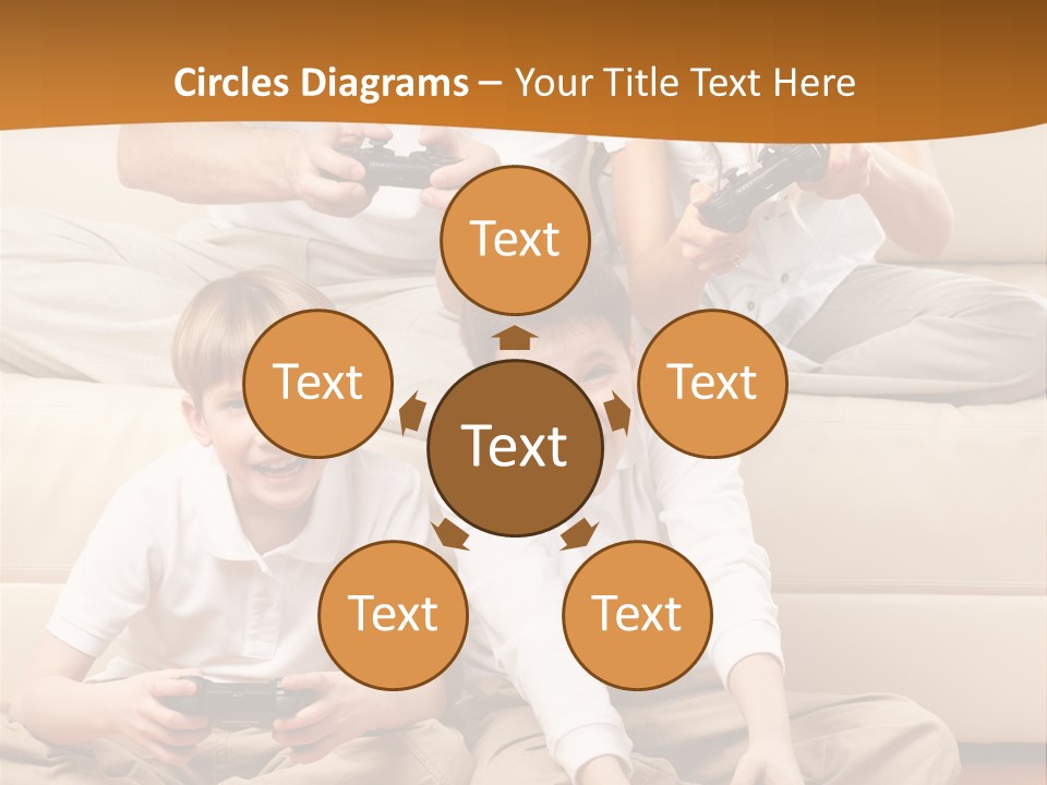 Mom Relaxing Dad PowerPoint Template