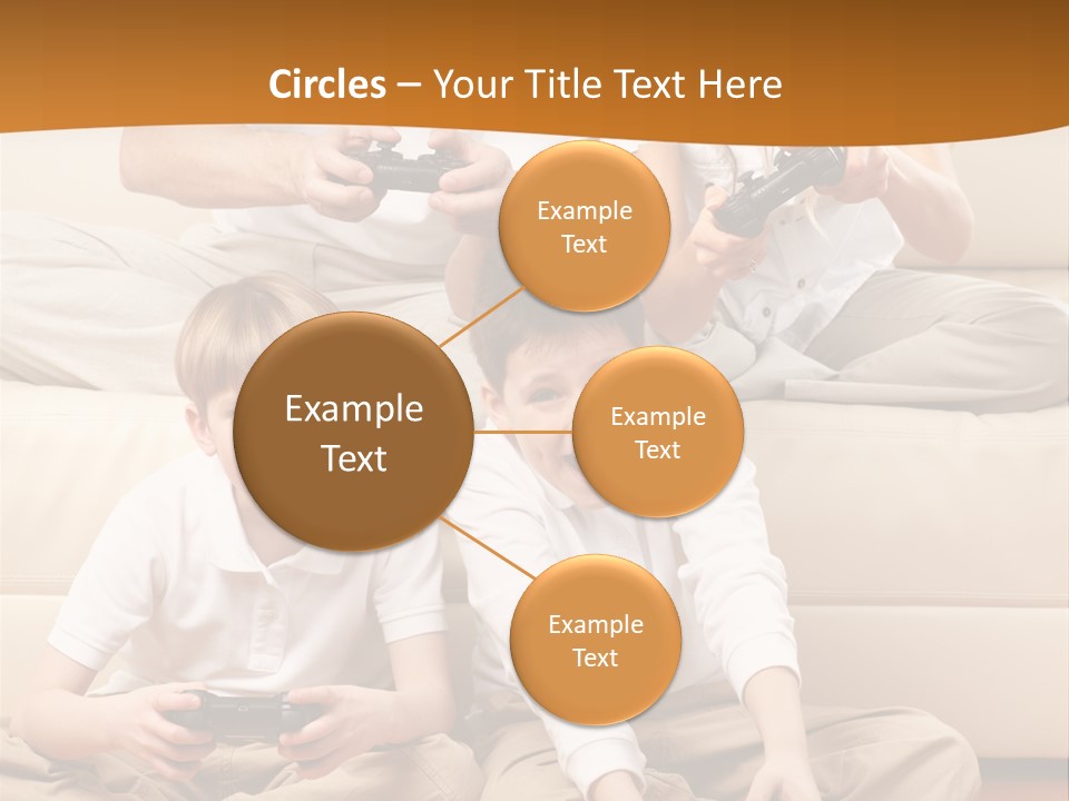 Mom Relaxing Dad PowerPoint Template