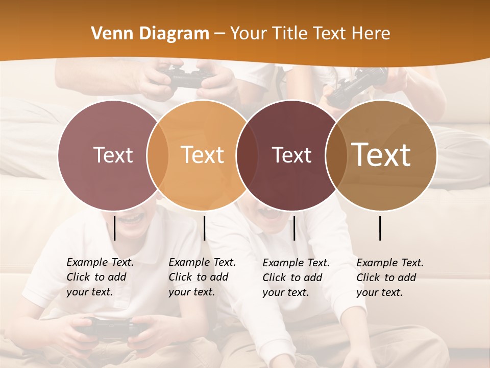 Mom Relaxing Dad PowerPoint Template