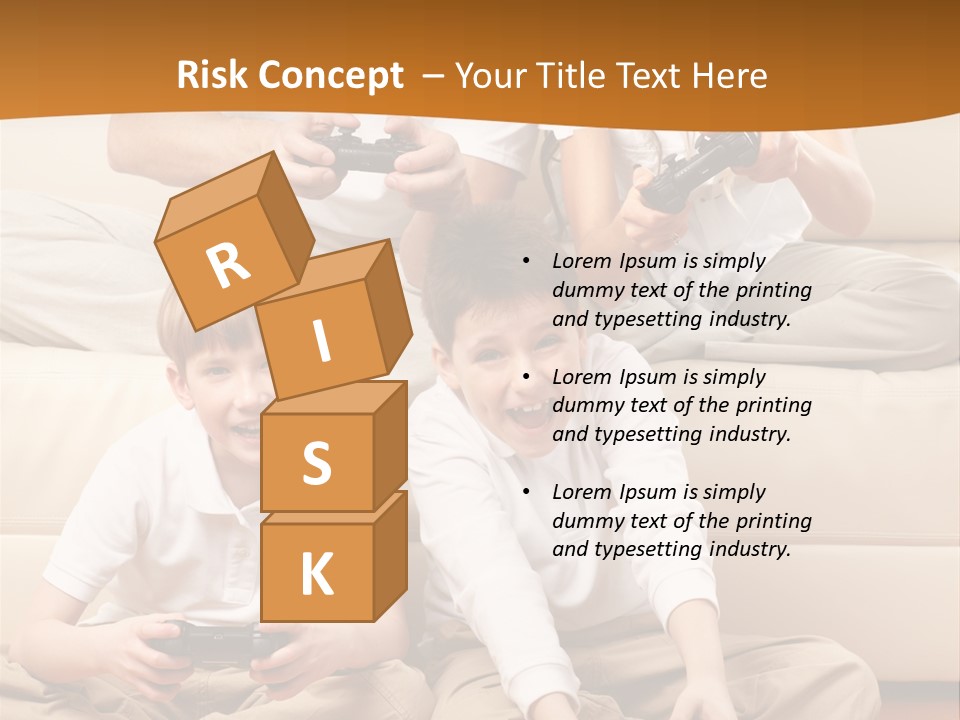 Mom Relaxing Dad PowerPoint Template