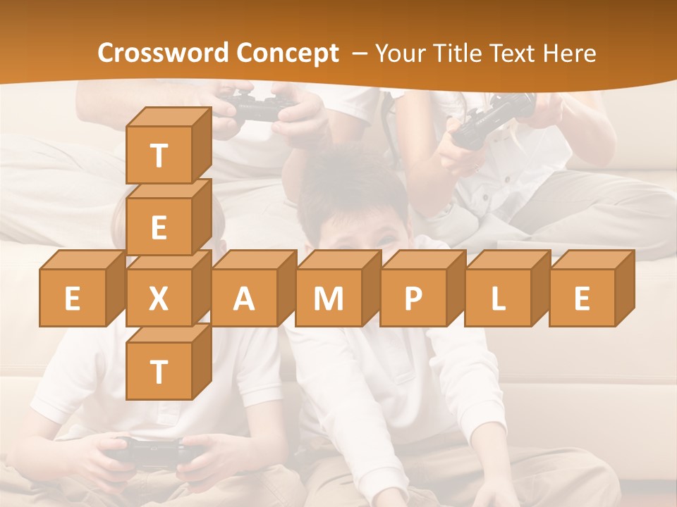 Mom Relaxing Dad PowerPoint Template