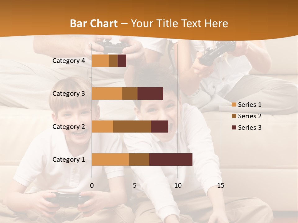Mom Relaxing Dad PowerPoint Template