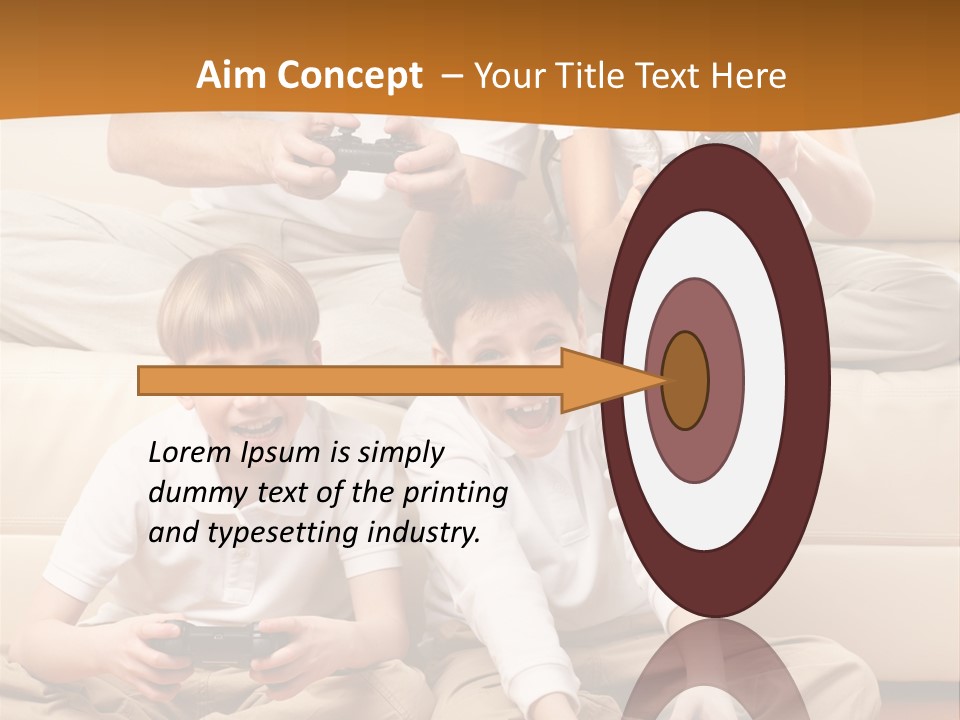 Mom Relaxing Dad PowerPoint Template