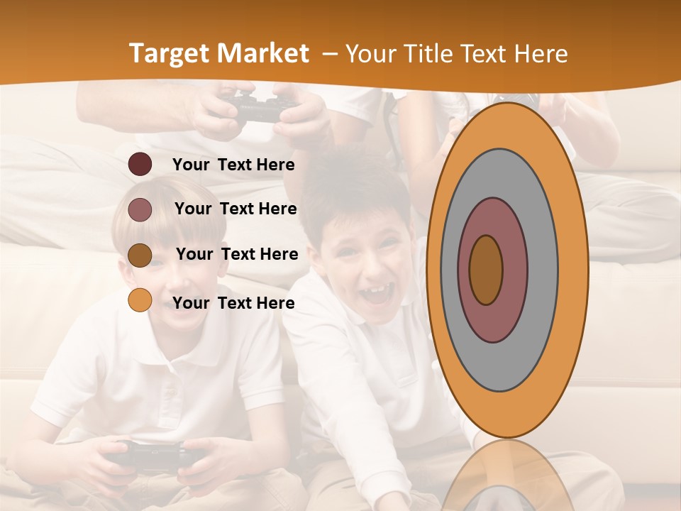 Mom Relaxing Dad PowerPoint Template