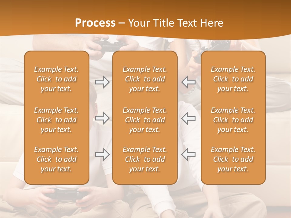 Mom Relaxing Dad PowerPoint Template