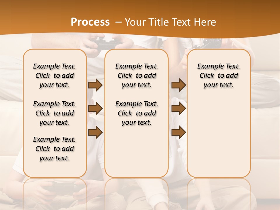 Mom Relaxing Dad PowerPoint Template