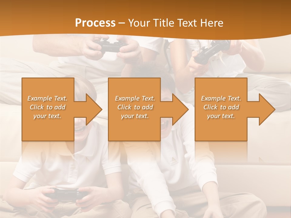 Mom Relaxing Dad PowerPoint Template