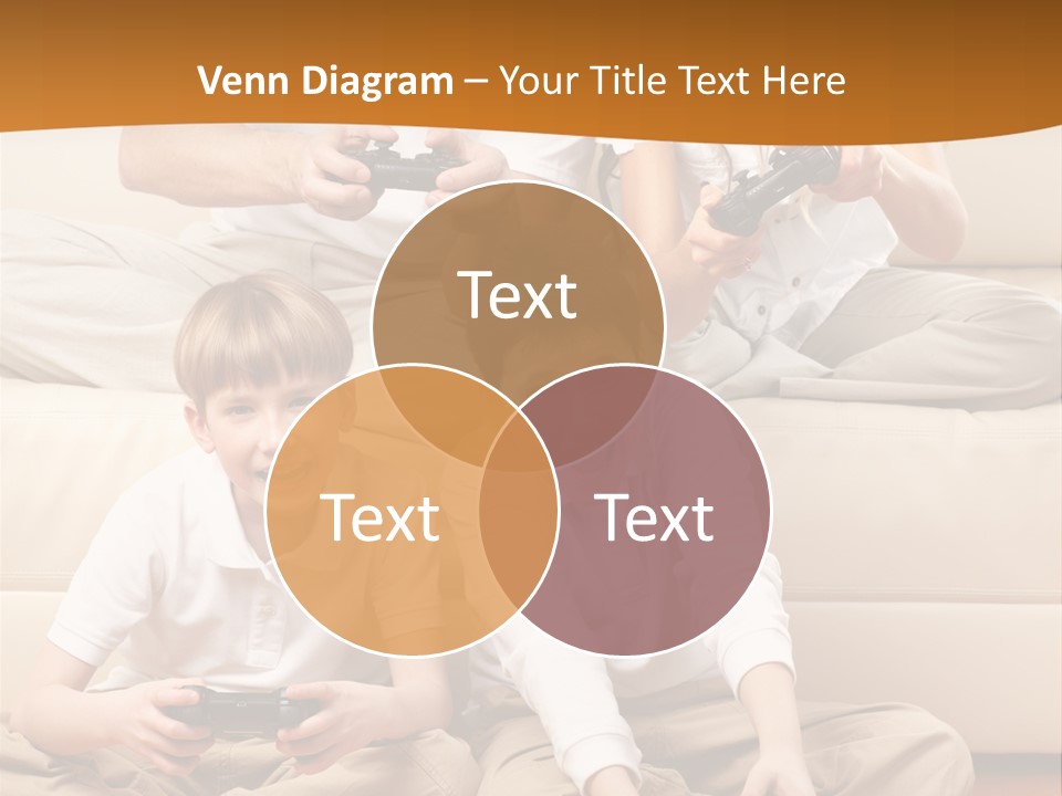 Mom Relaxing Dad PowerPoint Template