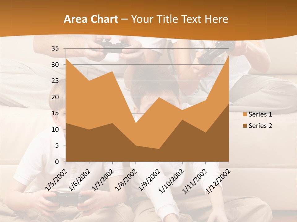 Mom Relaxing Dad PowerPoint Template